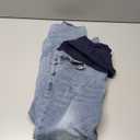 Peauty Maternity Jeans Frayed Hem Straight Leg Jeans Comfortable Stretch Over The Belly Support Pregnancy-Pants (6, Blue)