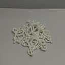 12 Pcs Pearl Bow Napkin Rings Imitation Bow Pearl Ring Napkin Holder Delicate Beaded Serviette Buckles for Christmas Wedding Party Dinner Table Decor and Daily Use