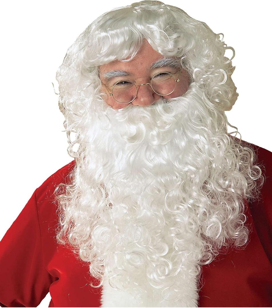 Rubie's Costume Co Value Santa Beard And Wig Set (White)