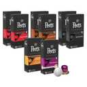 Peet's Coffee, Dark Roast Espresso Capsules Variety Pack, Compatible with Nespresso Original Machine - Intensity 8-11, 80 Count (8 Boxes of 10 Espresso Capsules)