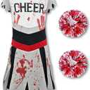 Cheerleaders Costume for Girls, Halloween Costume for Kids, Gifts for Cheerleaders & Dress Parties (Toddler)