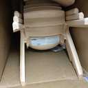 Flash Furniture Whitney 6 Pack Natural Plastic Stackable School Chair with 13.25" Seat Height