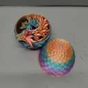 TEOXQPBJ 3D Printed Dragon Egg Easter Mysterious Dragon Toy Realistic Movable Dragon Figures Flexible Joints Home Decoration Desk Toy Candy Colours
