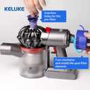 Keluke Vacuum Filter Replacement Kit Compatible with Dyson V7, V8 Animal, V8 Absolute & SV10 Cordless Vacuum Cleaners, Replaces Part # 965661-01 & 967478-01 (4P)