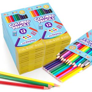 Aigybobo 360 Count Colored Pencils Bulk, 30 Pack Colored Pencils for Kids 12 Colors, Pre-sharpened Color Pencils, Bulk Coloring Pencils School Supplies for Teachers, Classroom Prizes, Art Supplies
