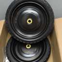 13 Inch Solid Rubber Tires, 4.00-6 Tire Flat Free with 5/8" Bearings, 2.17" Offset Hub for for GOR Garden Carts, Garden Wagon Carts, Trolleys, Hand Trucks and Utility Cart(2 Pack)