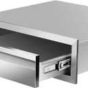 Outdoor Kitchen Drawers 24" W x 6.5"H x 23"D Single BBQ Drawers Stainless Steel Built-in Drawer for Outdoor Kitchen Island, Patio Grill Station