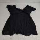 Blooming Jelly Women's Plus Size Bathing Suit One Piece Swim Dress Tummy Control Swimsuits Ruffle V Neck Swimwear (XX-Large, Black)