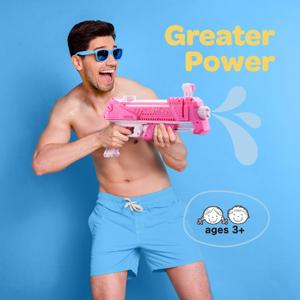 ArtCreativity AquaStriker Squirt Gun (Pink) - Prank Water Gun Gadget with Adjustable Sideways Shooting Action for Practical Jokes - Gag Water Gun for Kids 8-12 with 20' Range