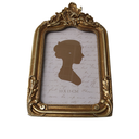 10x15 Cm Vintage Picture Frame, Elegant Antique Photo Frames with Glass Front, Photo Display, Tabletop Wall Hanging, Gift Ideas, Gold