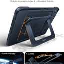 TORRAS Ostand K1 Guardian for iPad Air 11 inch Case M4/M3/M2 (2026/2025/2024), Ultra Stable Stand, Multiple Adjustable Viewing Angles, Slim Protective Kickstand Cover with Pencil Holder, Black