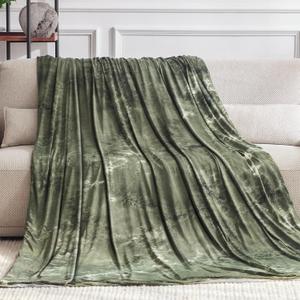 Guohaoi Cooling Throw Blanket for Hot Sleepers, Full Size 60''90'' Lightweight Breathable Summer Bed Blanket for Couch, Arc-Chill Q-Max >0.5 Cool Fiber,Lightweight Tie Dye Blanket Green