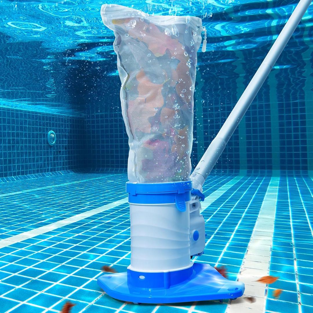 Pool Leaf Vacuum with 71.7in Telescopic Pole