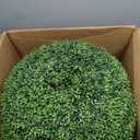 Faux Boxwood Topiary Balls with UV-resistant PVC Leaves Decorative Balls for Backyard, Balcony,Garden, Wedding and Home Décor, count of 4, size: in diameter 18"