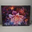 TutuBeer 1 Panel Purple Flower Pictures Purple Paintings Abstract Flower Pictures Wall Decor Abstract Flowers Print on Canvas Plum Color Wall Art for Home Decor Stretched and Framed 30x40 inch (40L" x 30W")