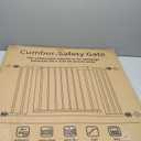 Cumbor 29.7-46" Baby Gate for Stairs, Toddler Safety Essentials for The House, Auto Close Dog Gate for Doorways, Mom's Choice Awards Winner-Easy Install Pressure Mounted Pet Gates for Dogs, White