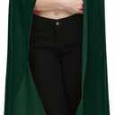 Ammiko Velvet Cape Unisex Cloak with Hood Halloween Costume Hooded Cloak Adult Vampire Witch Cape for Women Men