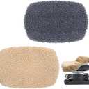 Nuanchu 2 Pcs Massager Cover Rub Massager Cover Fleece Pad Cover Compatible with Jeanie Rub Massager Soft Sheepskin Pad Cover Washable Massage Pad for Comfortable and Effective Massaging