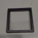 Challenge Coins Display Frame, Clear 3D Floating Holder, Small Shadow Box for Medal, AA Medallions, Jewelry, Black, 4.3"x4.3"x0.8"