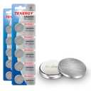 Tenergy 3V CR2025 Batteries, Lithium Button Coin Cell 2025 Battery, for Key FOBs & Other Devices, 10 Count