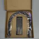 HONSETY 19" Microphone Gooseneck, Multifunction DIY Universal Metal Hose, Black