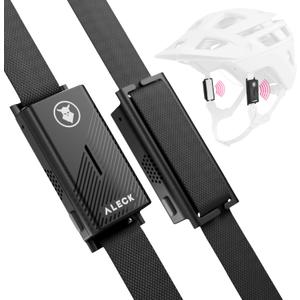 ALECK Punks Wireless Bluetooth Bike Helmet Speakers - Premium Open Ear Audio, Hands-Free Calls, 2-Button Operation, Fits All Open Face Helmets - Ideal for Bicycling, Climbing, Equestrian, Dirt Biking (1-Pack)