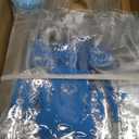 Wesnoy 25 Pcs Clear Floral Gift Bags with Handels Rose Pink Flowers PVC Treat Bags Pack of 24