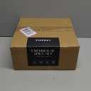 FINESSY Glass Spice Jars with Labels with Metal Lids and Shakers 24 Pack Set, 4oz Small Empty Air Tight Spice Containers with Labels, Clear Seasoning Containers Herb Bottles Kitchen Storage Organizer (24-pack | Modern Farmhouse Style)