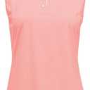 BGOWATU Women's Golf Shirts Sleeveless Polo Shirts Collared 3 Buttons Tennis Tank Tops UV Protection Quick Dry, XS