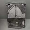 Tadpoles Quilted Stroller & Car Seat Cover - Light Grey | 27" x 20" x 2" | Made of 100% Super Soft Microfiber Polyester | Warm, Gentle & Durable | Ideal for Use as a Stroller Cover & Car Seat Cover