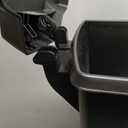 simplehuman 40 Liter / 10.6 Gallon Slim Kitchen Step Trash Can With Secure Slide Lock, Black Plastic