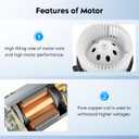 Front HVAC Heater Blower Motor Assembly for 2011-2024 Dodge Durango & 2011-2021 Jeep Grand Cherokee 2008-2020 Grand Caravan 2008-2016 Chrysler Town & Country Repalces for 700216 68029719AA