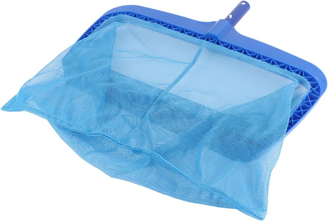 Reinforced Plastic Frame Pool Leaf Net Swimming Pool Debris Falling Leaves Net Tool