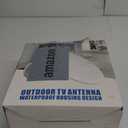 VHF UHF HDTV Outdoor Smart TV Antenna, Waterproof Housing Design, Black