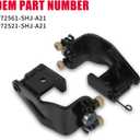 Sliding Door Roller 1 pair for 2005-2010 Honda Odyssey EX EX-L Touring,Power Slide Door Roller Assembly Replace # Left 72561-SHJ-A21, 924-128. Right 72521-SHJ-A21, 924-129