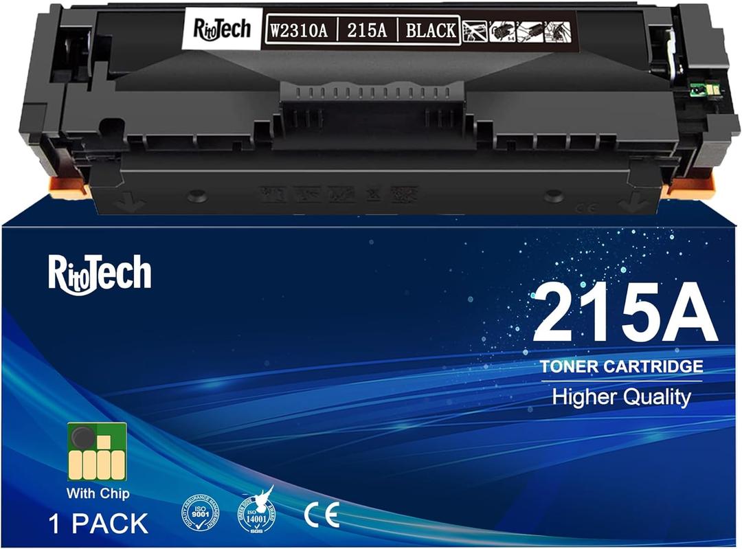 215A Black Toner Cartridge,Compatible Replacement for HP 215 A W2310A,for HP Color LaserJet Pro M182nw M183fw M155 Printer, with Upgraded Smart Chip,No Streak, No Damage to The Machine