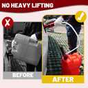 Battery Operated Gas Pump with Nozzle - Battery Powered Gasoline Transfer Pump With 3 FT Long Hose 2.2 GPM Transfer Pump For Water Kerosene Gas Can Hand Fuel Pump