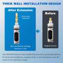 Replacement 96945WR Wrought Iron Shower Valve Handle Extension Kit for Moen Posi-Temp, Compatible with Single Handle Tub & Shower Faucet