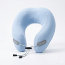 jiaao Neck Pillow Airplane, 2025 Upgraded Memory Foam Travel Pillow for International Flights, Adjustable Clasp, Storage Bag, Advanced Neck Support for Road Trips, Home, Office, and Gaming