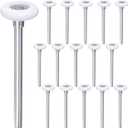 Durable 2 Inches Nylon Garage Door Rollers 6200ZZ 10 Ball Bearing 6.2Inches Stem (6.2" Long Stem 16pcs)