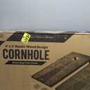 GoSports Portable Cornhole Sets, 8 Styles Choose 4 x 2 ft Rustic Wood - Boards Include 8 Bean Bags, Travel Case, and Game Rules