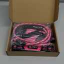 No Pull Dog Harness Adjustable Reflective Oxford Easy Control Medium Large Harness with A Free Heavy Duty 5ft Dog Leash (L (Neck: 18"-25.5", Chest: 24.5"-33"), Pink) (Pink Harness+Leash)