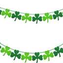 St Patricks Day Shamrock Decorations Felt Clover Garland St. Patrick 's Day Garland Party Supplies