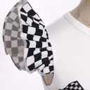 IBTOM CASTLE Baby Girl 1st 2nd Birthday Outfit Race Car Birthday Cake Smash Photoshoot Racer Dress Suit (White)