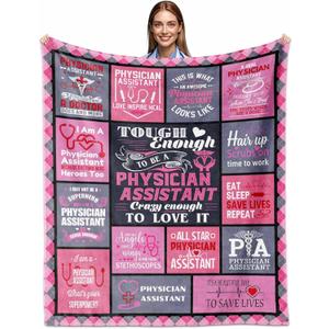 Physician Assistant Gifts for Women, PA Gifts for Women, Physician Assistants Blanket 60"X50", Physician' Assistants Graduation Gift