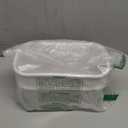 Rikyo 2 Pack White Hanging Cup Holders,10x5x4.5 Trolley Basket Storage, Rolling Cart Accessories Hanging Buckets Hanging Bins, Storage Bucket, Make Up Pencil Holder, Kitchen Storage Container