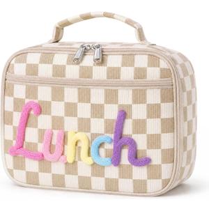 Mumufy Corduroy Lunch Tote Bag for Girls Boys Gift for School