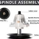 KOOTANS 46" Deck Spindle 918-04636 918-04636A 918-04865 918-04865A 618-04636 618-04636A 618-04865 618-04865A Spindle Assembly for Cub Cadet MTD Troy Bilt Craftsman LTX1045 LTX1046 LT2200 LT2500 Z530