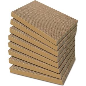 Cat Scratcher 8-Pack Refills, Large Cardboard Pads for Indoor Cats
Recyclable Corrugated Cardboard Pads, Ideal for Daily Scratching and Furniture Protection, Premium Scratch Pad for Kittens