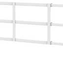 Fixed Window Safety Guard 14x 38 Adjustable Width Prevents Accidental Falls, Non-Egress, Tamper Resistant Screws Included, White, Single Pack